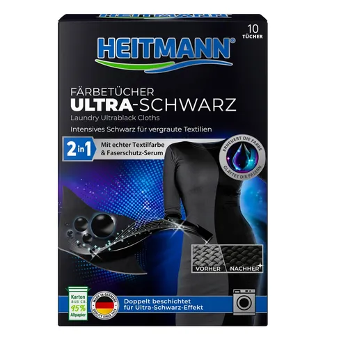 HEITMANN Färbetücher Ultra-Schwarz