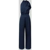 Swing Jumpsuit mit Stehkragen in Marine, Größe 42 von Swing