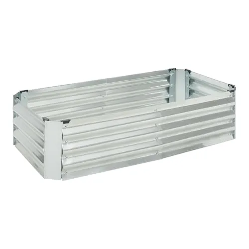 [en.casa] Pflanzbeet Celano Hochbeet aus verzinktem Stahl von en.casa