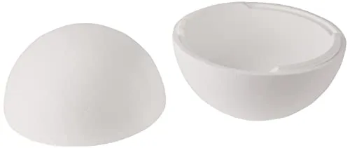 Glorex 6 3803 842 - Styroporkugel teilbar, Halbschalen, weiß, Durchmesser ca. 30 cm, zum vielseitigen Basteln und Dekorieren