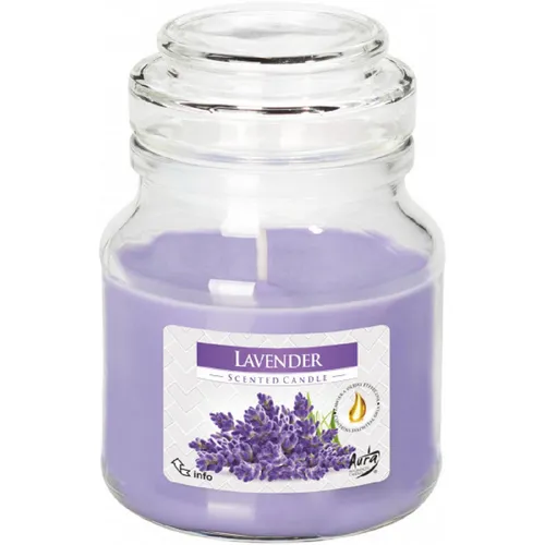 Duftkerze im Glas mit Aromadeckel 120g LAVENDEL