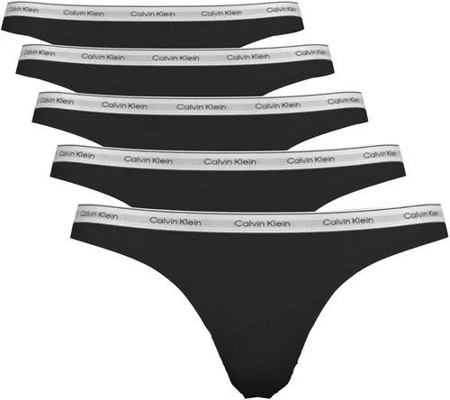 Calvin Klein Underwear Tanga THONG 5 PK (Packung) schwarz L (40) - Körpernahe Passform in elegantem Schwarz. Angenehm zu tragen dank hochwertiger Baumwoll-Elasthan-Mischung. Ideal für den täglichen Gebrauch und sorgt für optimalen Tragekomfort.