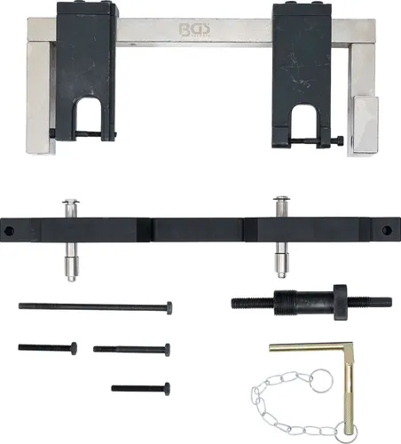 BGS 62637 Motor-Einstellwerkzeug-Satz für BMW N20, N26 | 10-tlg. - Nockenwellenwerkzeuge für präzise Überprüfung und Einstellung der Steuerzeiten, ideal für BMW Modelle wie 1er, 3er, 5er und X-Modelle.