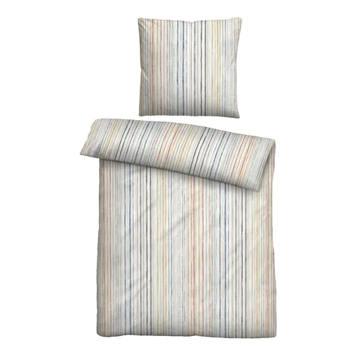 BIBERNA Oke Mako-Satin Bettwäsche 135x200 cm natur von biberna