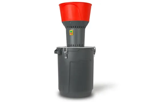 EBERTH Getreidemühle mit 50L Eimer, 1300 Watt Elektromotor, 13L Einfülltrichter, 400 kg/h, Schrotmühle mit Edelstahlklinge, fünf Siebe inkl.