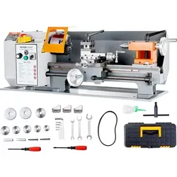 VEVOR Metalldrehmaschine 500W – Präzise Tischdrehbank