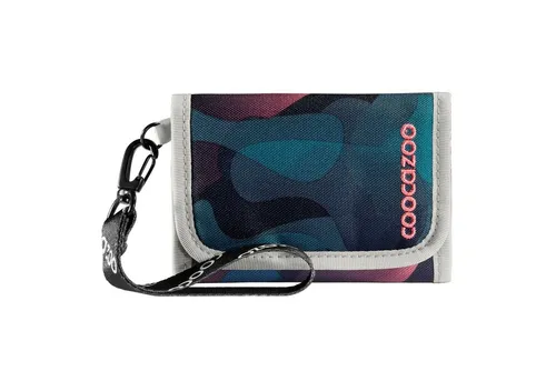 coocazoo Portemonnaie Geldbörse mit Sichtfenster - Blau, stylisch für Schüler mit vielen Fächern und umweltfreundlichem Material