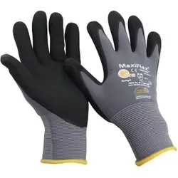 Fp - Atg Maxiflex Ultimate Nylon-strickhandschuh Grau/schwarz 34-874 Größe 12