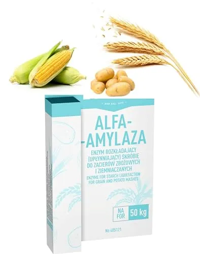 Alpha Amylase 10 ml - Enzym zur Verflüssigung von Stärke und Einmaischen - Laborchemikalien - Hochwirksames Enzym zur optimalen Verflüssigung von Maische aus Getreide und Kartoffeln, ideal für die Herstellung von aromatischen Alkoholen.