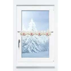 Scheibengardine Plauener Spitze in gold von Plauener Spitze®