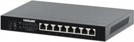 Intellinet 2.5G Ethernet Switch 8-Port - Netzwerk-Switches mit 8 x 10/100/1000/2.5G Ports, ideal für PoE+ Anwendungen und flexibel als Desktop oder wandmontierbar einsetzbar.
