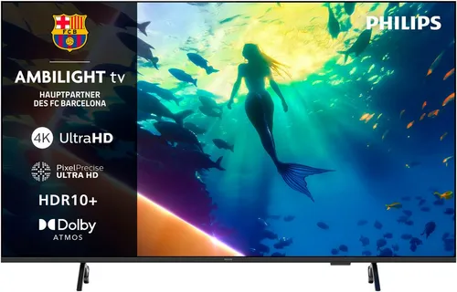 Philips Ambilight 50 Zoll PUS8000 4K (2025) - Fernseher mit stimmungsvollem Ambilight, 4K-Auflösung für gestochen scharfe Bilder und Zugang zu beliebten Apps über die Titan OS Smart-Plattform.