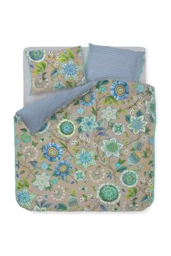 Pip Studio Bettbezugsset Viva La Vida Blau 200x200cm in blau von Pip Studio