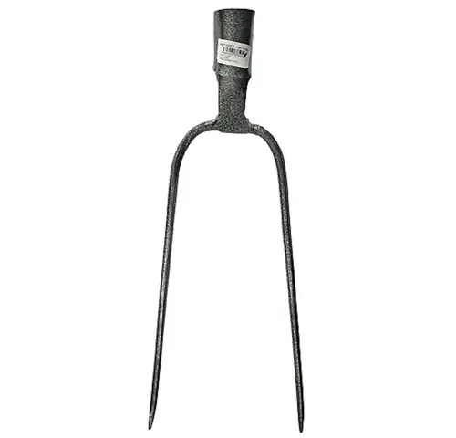 PROREGAL® Spatengabel Dunggabel Mistgabel Mistforke Heugabel Streugabel 2 Zinken, pulverbesc