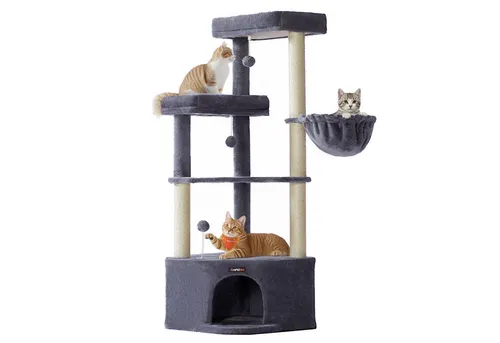 FEANDREA Kratzbaum für Raumecke mit Kuschelhöhle von Feandrea