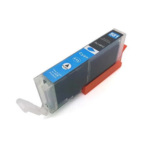 D&C Tintenpatrone Cyan ersetzt Canon CLI-581 Pixma TR7550 TR8550 TS6150 TS8250 TS6250 TS8150 TS8151 TS6151 TS8152 TS9150 TS9155 TS9550
