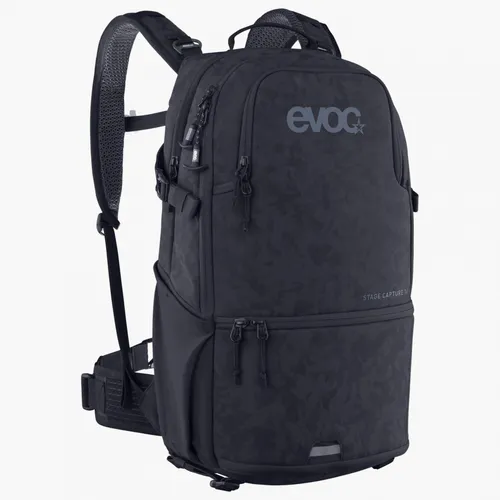EVOC STAGE CAPTURE 16 Backpack - Tagesrucksack mit aufklappbarem Kamerafach, ideal für Fotografen. AIRFLOW CONTACT SYSTEM sorgt für angenehme Luftzirkulation am Rücken und hohen Tragekomfort.