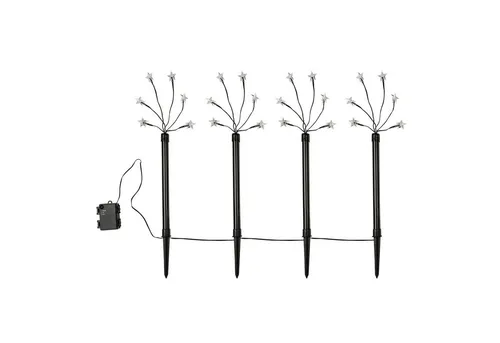 GartenHero Gartenstecker LED Gartenstecker Lichterkette Sternenlicht Weihnachtsbeleuchtung
