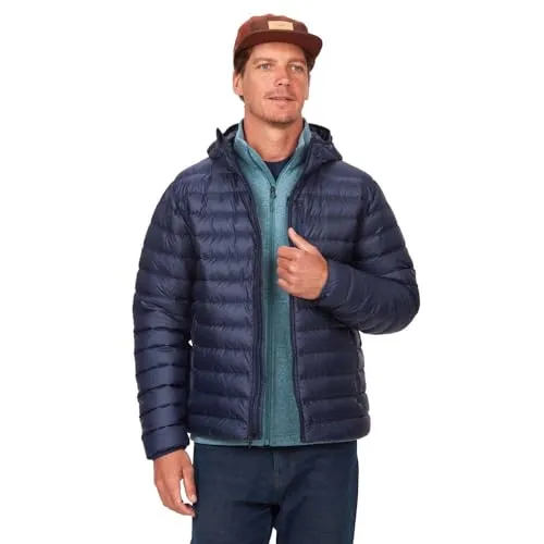 Marmot Herren Highlander Hoody - Leichte Daunenjacke - Wasserabweisende und winddichte Winterjacke mit 700 Fill Power Daunenfüllung; ideal für alpine Wanderungen und extreme Temperaturen, aus 100% recyceltem Polyester.