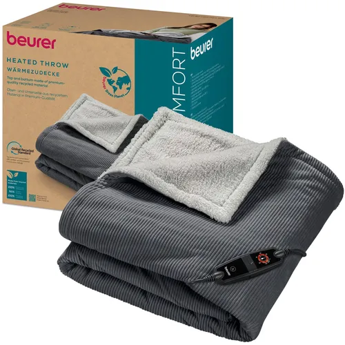 Beurer Heizdecke HD 80 Cord Dark Grey