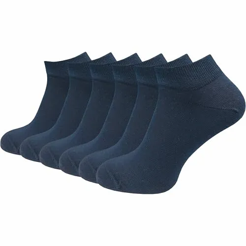 Produktbild GAWILO Damen Sneaker Socken aus 100% reiner Baumwolle (6 Paar | 10 Paar) | kurze Füßlinge ohne drückende Naht über den Zehen (DE/NL/SE/PL, Numerisch, 39, 42, Regular, Regular, blau | 6 Paar)