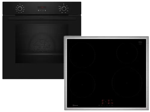 Neff BX46PIB0 Set Pyrolyse Backofen B2CCG6AK3 + Induktionskochfeld T46SBE1L0