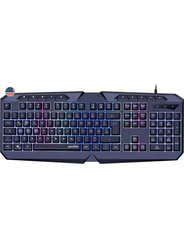 Speed-Link LUDICIUM RGB Rainbow - Gaming Tastaturen - Englisch (US) - Schwarz