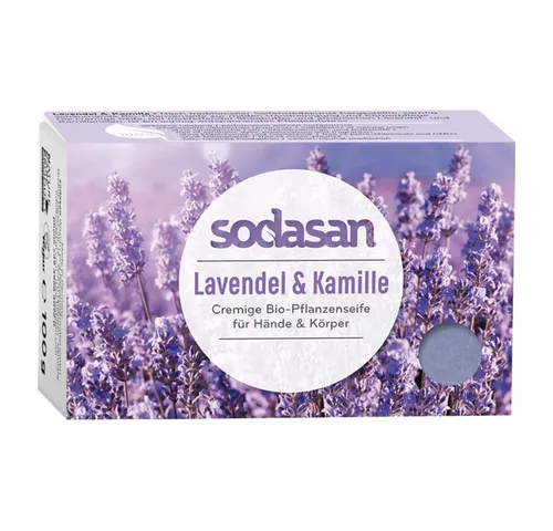 Sodasan Feste Duschseife Cream - Lavendel Seife 100g von Sodasan