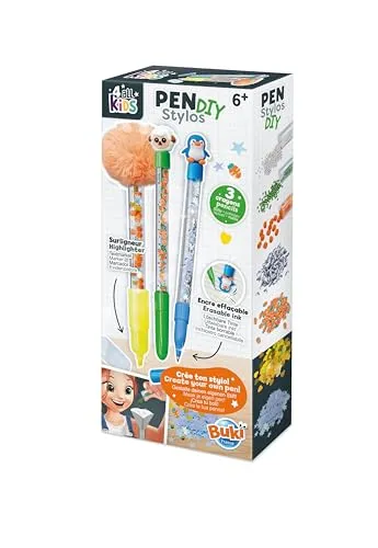 Buki FK009 - DIY-Stift – Tiere | Personalisierbarer Bleistift für Kinder | Kreatives Geschenk ab 6 Jahren