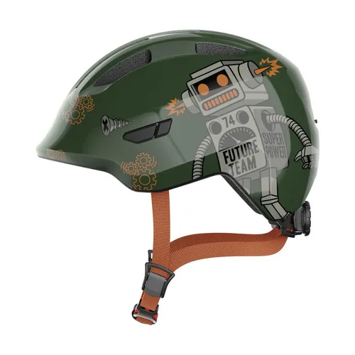 Abus Smiley 3.0 Kinder-Helm green robo M (50-55 cm) in grün von ABUS