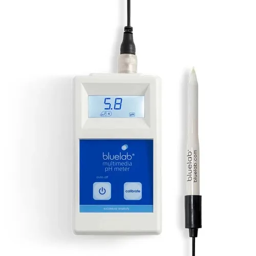 Bluelab Multimedia pH Meter - Präzise Nährstoffmessung für Grow-Anwendungen - Feuchtemessgeräte & pH-Meter mit digitaler Anzeige, ideal für präzise pH-Wert Messung im Substrat und perfektes Wachstum Ihrer Pflanzen.