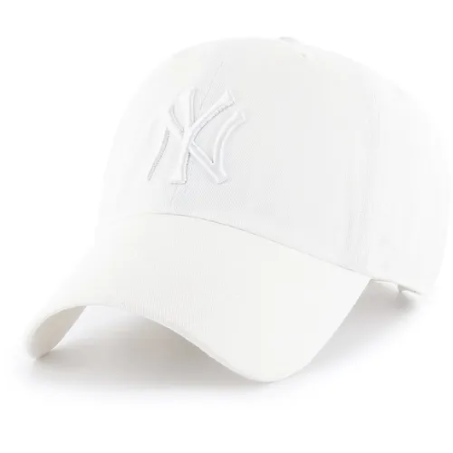 New York Yankees Adjustable Cap - CLEAN UP Weiß 47 - Hüte & Mützen, stylisches Baseballcap aus 100% Baumwolle, perfekt für Freizeit und sportliche Anlässe, Einheitsgröße für optimalen Tragekomfort.