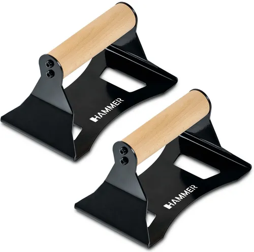 Hammer Trainingsstation Liegestützgriffe NorsK - Fitness-Stationen für effektive Push-ups! Ergonomische Buchenholz-Griffe entlasten die Handgelenke und bieten sicheren Halt dank rutschfester Gummifüße. Ideal für intensives Training und Calisthenics.