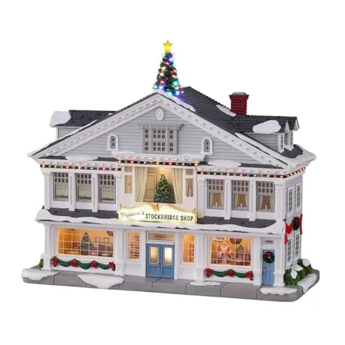Lemax 15807-UK Norman Rockwell Lighted Buildings: Nejaime's Stockbridge Shop