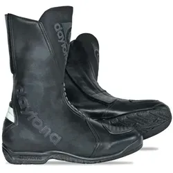 Daytona Flash Motorradstiefel, schwarz, Größe 37 - Motorradstiefel aus weichem Oberleder, mit ledergefüttertem Fuß und Textilfutter im Schaft für optimalen Tragekomfort und Sicherheit auf der Straße.