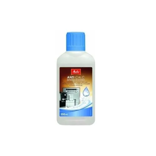 Melitta Anti Calc Flüssigentkalker – Entkalker für Kaffeevollautomaten, Espressomaschinen & Kaffeemaschinen, entfernt Kalkablagerungen, einfache Anwendung, 250 ml