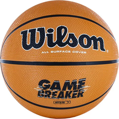 Wilson Gamebreaker Outdoor-Basketball, Unisex-Erwachsene, Braun - Basketbälle mit hochwertigem Material für zusätzlichen Komfort und Langlebigkeit – ideal für das Spiel im Freien.