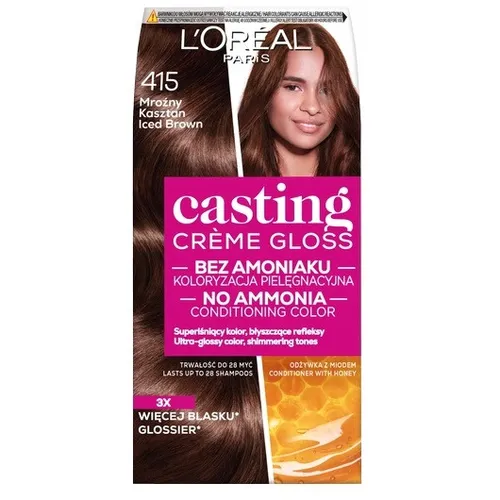 L’Oréal Paris Casting Creme Gloss Haarfarbe 415 Iced Brown