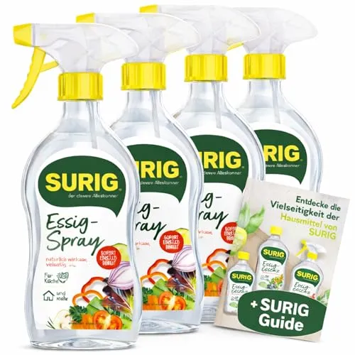 SURIG Essigspray 500 ml im 4er Set + Mini Guide von Surig