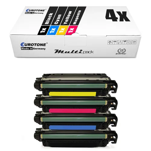 4x Toner f�r HP Color LaserJet Enterprise M 750 xh dn n CMYK