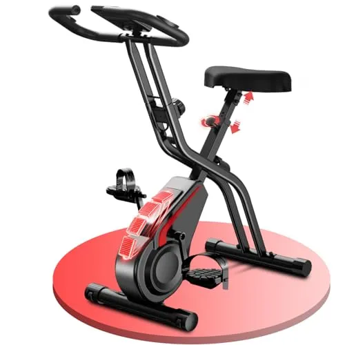 CURSOR Ergometer Hometrainer Fahrrad, Heimtrainer Fahrrad | Indoor Bike, 16-Stufen Magnet-Widerstand, Cardio mit Pulsmessung & LCD Display, 136kg