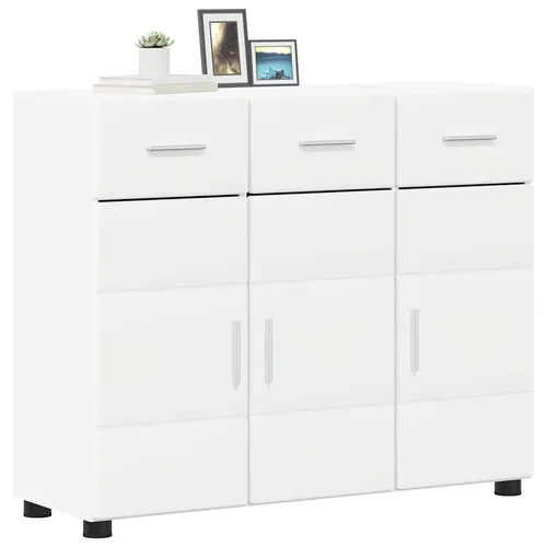 vidaXL Sideboard FLORIN Weiß 88,5 x 30,5 x 73 cm