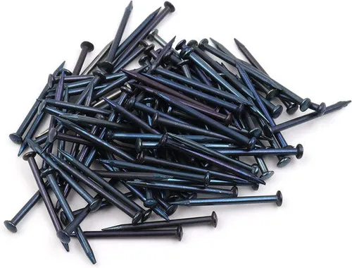 Design61 100x Stahlnägel Sockelleistenstifte Nagel 2,0 x 20 mm Linsenkopf BLAU