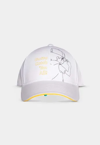 Pokémon - Herren Baseballcap in Weiß - Hüte & Mützen, stylische Einheitsgröße, aus leichtem Polyester für optimalen Tragekomfort und perfekten Look für Pokémon-Fans.
