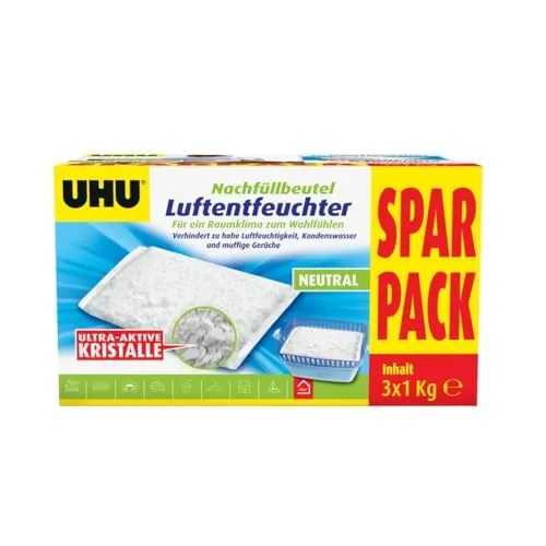 UHU Luftentfeuchter Nachfüll-Beutel 3x1000g von UHU