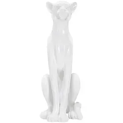 Produktbild Elegante weiße Kunststoffskulptur 27x74x38 cm