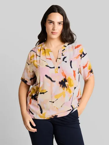 TOM TAILOR PLUS Kurzarmbluse mit Allover-Print