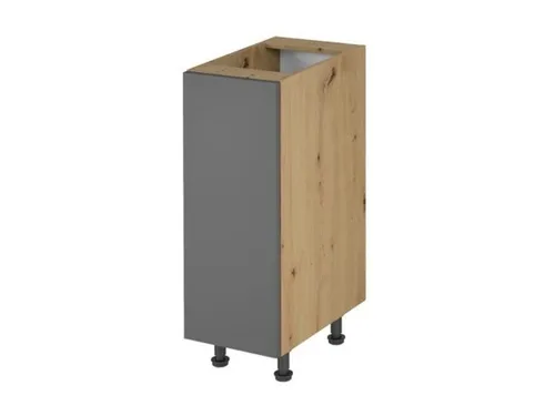 Unterschrank Küche Grau mit Einlegeboden – Moderner Küchenschrank - Küchenschrank in Grau, freistehend mit verstellbaren Füßen. Bietet 2 Regalfächer und eine Tür für optimalen Stauraum. Ideal für die moderne Küche. Maße: 30 x 47 x 82 cm.