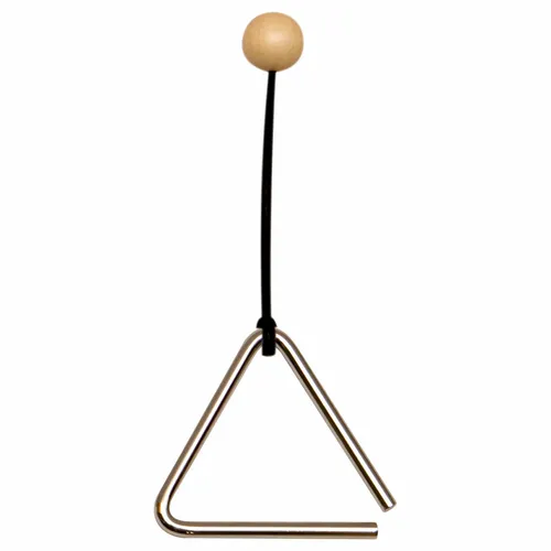 Triangel mit Klangstab / Schlägel, Instrument Musikinstrument Musik, 10 cm