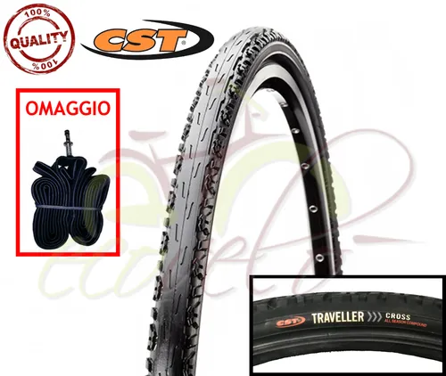 Reifen 26 X 1.60 + Kammer MTB Fahrrad CST C1096-P 44-559 Demislick Mountain Bike